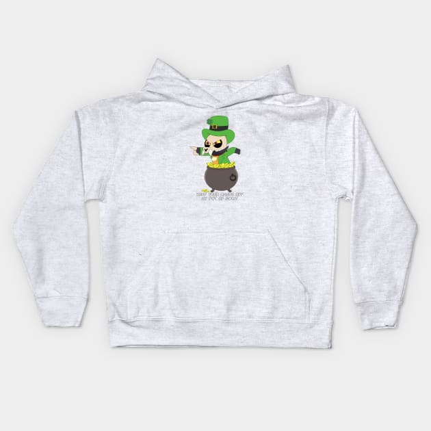 King Leprechaun Kids Hoodie by garciajey